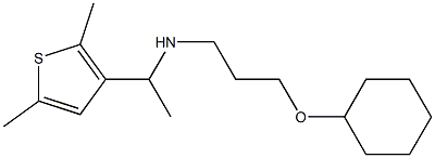 [3-(cyclohexyloxy)propyl][1-(2,5-dimethylthiophen-3-yl)ethyl]amine Struktur