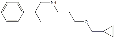 [3-(cyclopropylmethoxy)propyl](2-phenylpropyl)amine Struktur