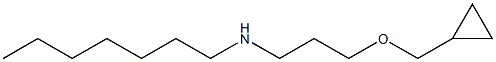 [3-(cyclopropylmethoxy)propyl](heptyl)amine Struktur