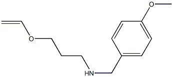 [3-(ethenyloxy)propyl][(4-methoxyphenyl)methyl]amine Struktur