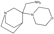 [3-(morpholin-4-yl)-1-azabicyclo[2.2.2]octan-3-yl]methanamine Struktur