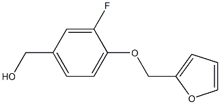 [3-fluoro-4-(furan-2-ylmethoxy)phenyl]methanol Struktur