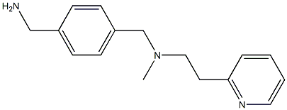 [4-({methyl[2-(pyridin-2-yl)ethyl]amino}methyl)phenyl]methanamine Struktur