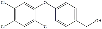 [4-(2,4,5-trichlorophenoxy)phenyl]methanol Struktur