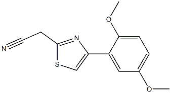 [4-(2,5-dimethoxyphenyl)-1,3-thiazol-2-yl]acetonitrile Struktur