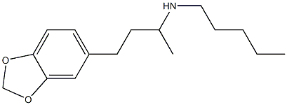 [4-(2H-1,3-benzodioxol-5-yl)butan-2-yl](pentyl)amine Struktur