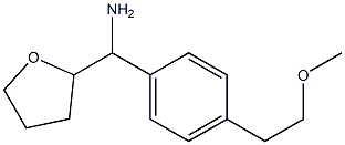 [4-(2-methoxyethyl)phenyl](oxolan-2-yl)methanamine Struktur