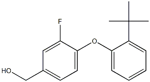 [4-(2-tert-butylphenoxy)-3-fluorophenyl]methanol Struktur