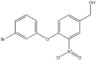 [4-(3-bromophenoxy)-3-nitrophenyl]methanol Struktur