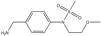 [4-(aminomethyl)phenyl]-N-(2-methoxyethyl)methanesulfonamide Struktur