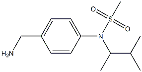 [4-(aminomethyl)phenyl]-N-(3-methylbutan-2-yl)methanesulfonamide Struktur