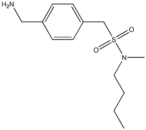 [4-(aminomethyl)phenyl]-N-butyl-N-methylmethanesulfonamide Struktur