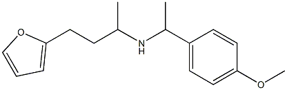 [4-(furan-2-yl)butan-2-yl][1-(4-methoxyphenyl)ethyl]amine Struktur