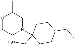 [4-ethyl-1-(2-methylmorpholin-4-yl)cyclohexyl]methylamine Struktur