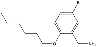 [5-bromo-2-(hexyloxy)phenyl]methanamine Struktur