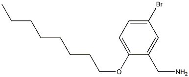 [5-bromo-2-(octyloxy)phenyl]methanamine Struktur