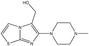 [6-(4-methylpiperazin-1-yl)imidazo[2,1-b][1,3]thiazol-5-yl]methanol Struktur