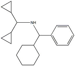 [cyclohexyl(phenyl)methyl](dicyclopropylmethyl)amine Struktur