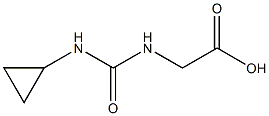 {[(cyclopropylamino)carbonyl]amino}acetic acid Struktur