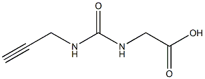 {[(prop-2-ynylamino)carbonyl]amino}acetic acid Struktur