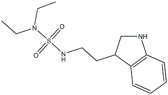 {[2-(2,3-dihydro-1H-indol-3-yl)ethyl]sulfamoyl}diethylamine Struktur