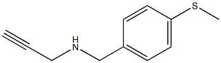 {[4-(methylsulfanyl)phenyl]methyl}(prop-2-yn-1-yl)amine Structure