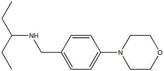 {[4-(morpholin-4-yl)phenyl]methyl}(pentan-3-yl)amine Struktur