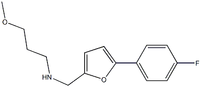 {[5-(4-fluorophenyl)furan-2-yl]methyl}(3-methoxypropyl)amine Struktur