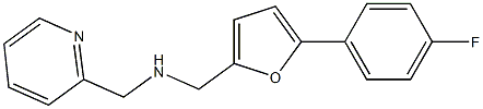 {[5-(4-fluorophenyl)furan-2-yl]methyl}(pyridin-2-ylmethyl)amine Struktur