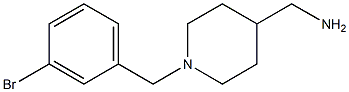 {1-[(3-bromophenyl)methyl]piperidin-4-yl}methanamine Struktur