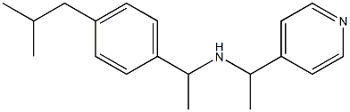 {1-[4-(2-methylpropyl)phenyl]ethyl}[1-(pyridin-4-yl)ethyl]amine Struktur