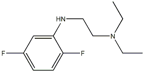 {2-[(2,5-difluorophenyl)amino]ethyl}diethylamine Struktur