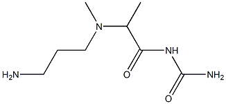 {2-[(3-aminopropyl)(methyl)amino]propanoyl}urea Struktur