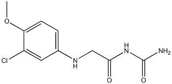 {2-[(3-chloro-4-methoxyphenyl)amino]acetyl}urea Struktur