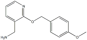 {2-[(4-methoxyphenyl)methoxy]pyridin-3-yl}methanamine Struktur