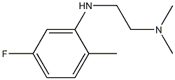 {2-[(5-fluoro-2-methylphenyl)amino]ethyl}dimethylamine Struktur