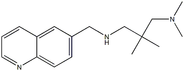 {2-[(dimethylamino)methyl]-2-methylpropyl}(quinolin-6-ylmethyl)amine Struktur