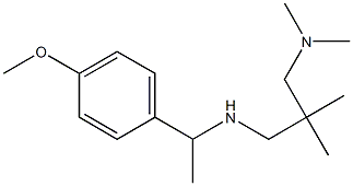 {2-[(dimethylamino)methyl]-2-methylpropyl}[1-(4-methoxyphenyl)ethyl]amine Struktur