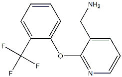 {2-[2-(trifluoromethyl)phenoxy]pyridin-3-yl}methylamine Struktur