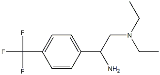 {2-amino-2-[4-(trifluoromethyl)phenyl]ethyl}diethylamine Struktur