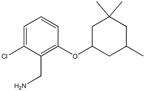 {2-chloro-6-[(3,3,5-trimethylcyclohexyl)oxy]phenyl}methanamine Struktur