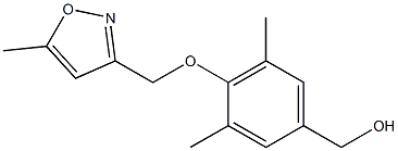 {3,5-dimethyl-4-[(5-methyl-1,2-oxazol-3-yl)methoxy]phenyl}methanol Struktur