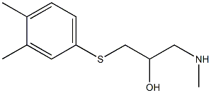 {3-[(3,4-dimethylphenyl)sulfanyl]-2-hydroxypropyl}(methyl)amine Struktur