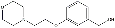 {3-[2-(morpholin-4-yl)ethoxy]phenyl}methanol Struktur