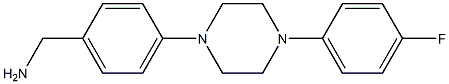 {4-[4-(4-fluorophenyl)piperazin-1-yl]phenyl}methanamine Struktur