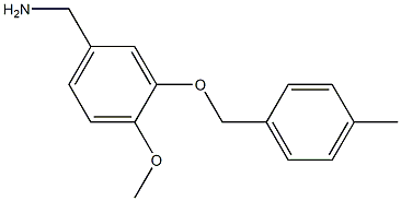 {4-methoxy-3-[(4-methylphenyl)methoxy]phenyl}methanamine Struktur