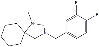 1-({[(3,4-difluorophenyl)methyl]amino}methyl)-N,N-dimethylcyclohexan-1-amine Struktur