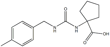 1-({[(4-methylbenzyl)amino]carbonyl}amino)cyclopentanecarboxylic acid Struktur