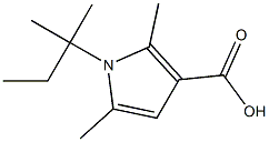 1-(1,1-dimethylpropyl)-2,5-dimethyl-1H-pyrrole-3-carboxylic acid Struktur