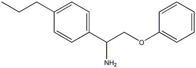 1-(1-amino-2-phenoxyethyl)-4-propylbenzene Struktur